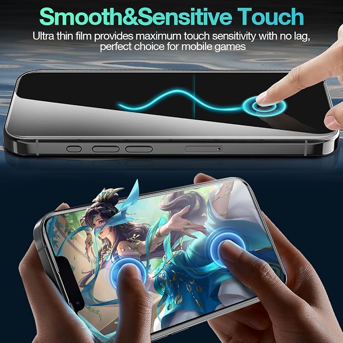 3 Pack Flexible Film Screen Protector for iPhone 12 Pro Max Non-breakable Soft TPU Hydrogel Film for iPhone 12 Pro Max Screen Protector Film (NOT Glass)