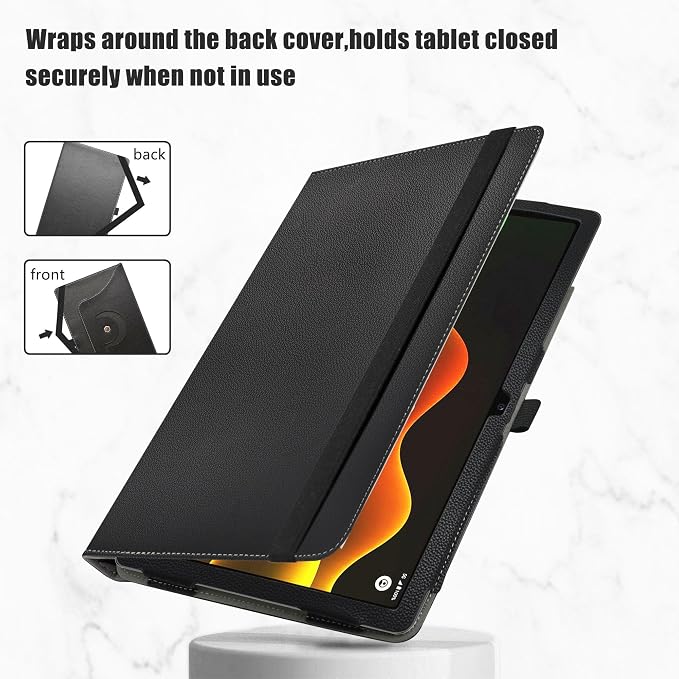 LiuShan Compatible with Boost Celero 5G Tab Case360 Degree Rotation Stand PU Cover for Boost Celero 5G Tab 11 Inch Tablet（Not Fit Other TabletBlack