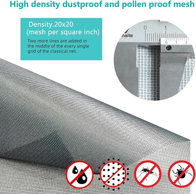 High Density dustproof and Pollen Proof net Window Screen mesh Used to Replace