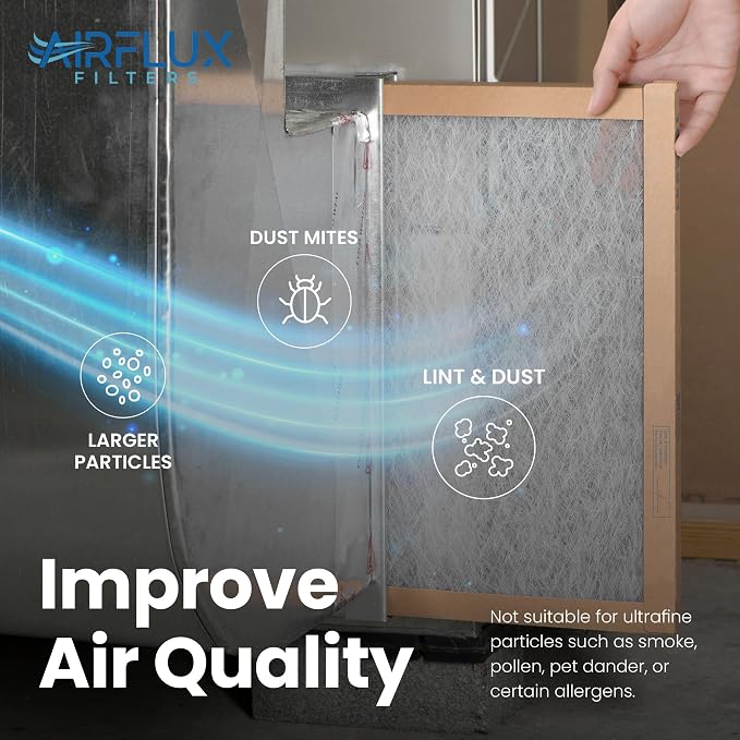 Fiberglass Air Filter -10x20x1Air Filter 12 Pack
