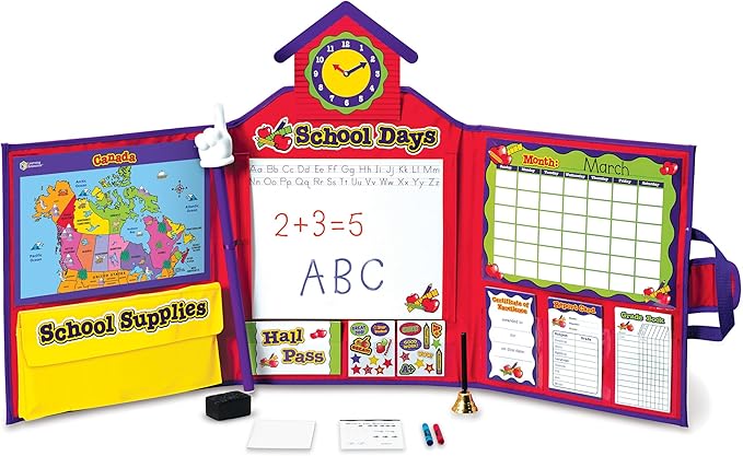 Learning Resources Pretend & Play School Set, Pretend Teacher Play School Set, 149 Pieces, Ages 3+ - Standard Packaging