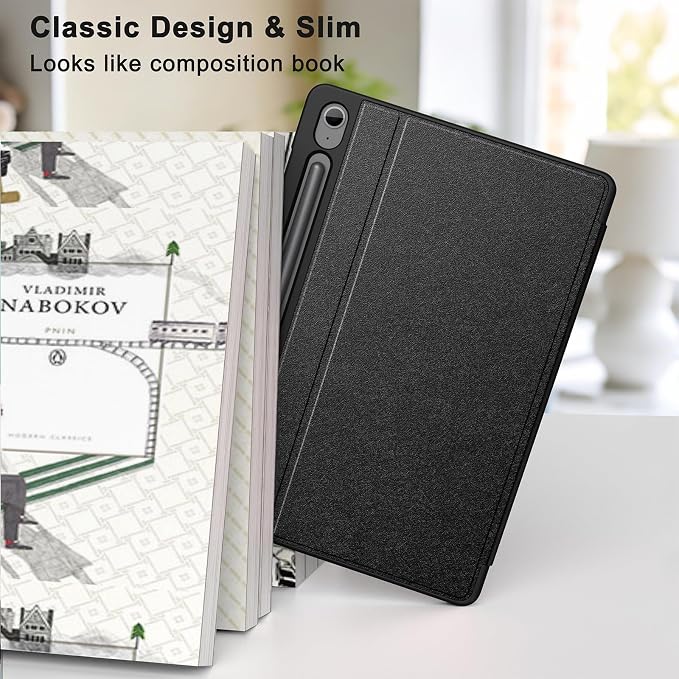 Supveco Case for Samsung Galaxy Tab S10 Fe / S10 Lite / S9 FE 10.9-Inch | Premium Folio Stand Soft TPU Protective Cover with S Pen Holder Multi-Angle Viewing &amp Auto Wake/SleepNotebook