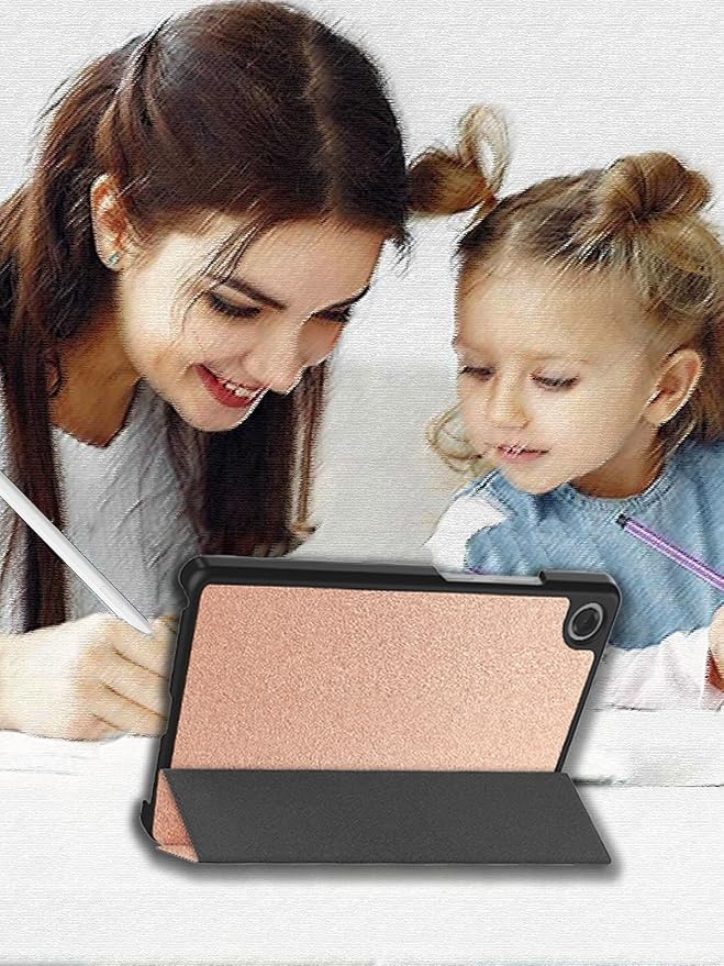 Case for Nook Reading Tablet 8.7 Inch 2026 (Black) | Scratch Resistant Leather Texture Cover with Trifold Stand Auto Sleep/Wake