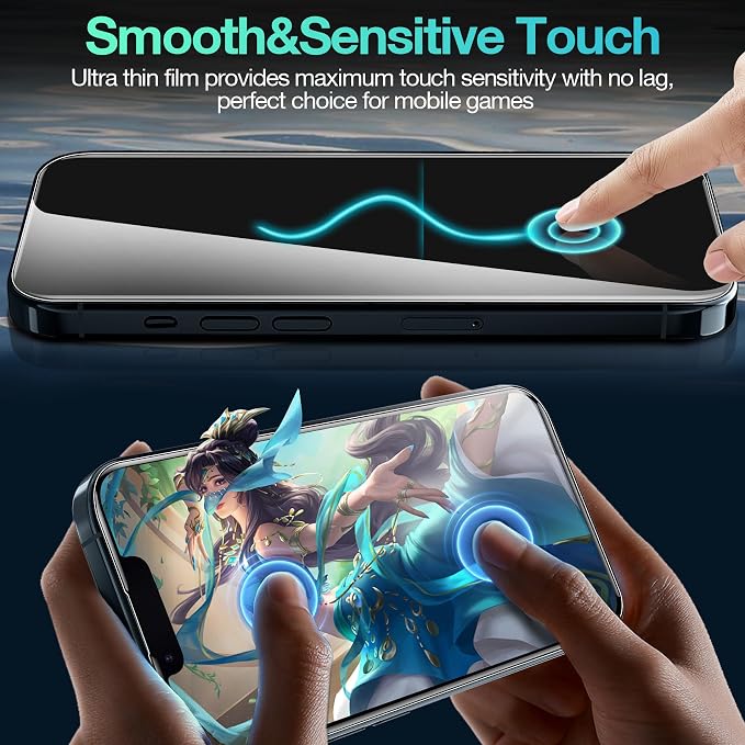 3 Pack Flexible Film Screen Protector for iPhone 12 Pro Max Non-breakable Soft TPU Hydrogel Film for iPhone 12 Pro Max Screen Protector Film (NOT Glass)