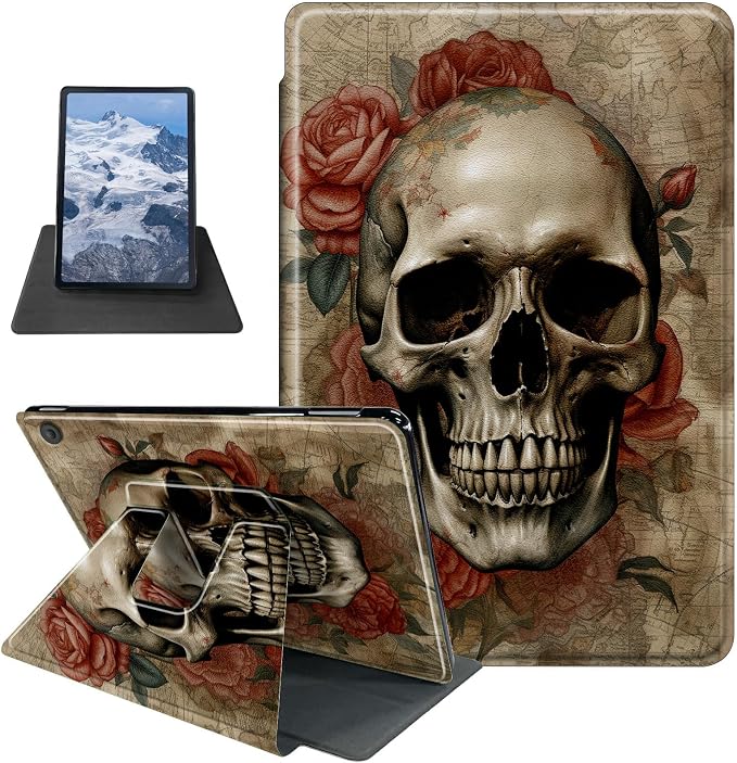 Astronaut Mushrooms Pattern Case for iPad 10.2 iPad 9th Generation 2021/ iPad 8th Generation 2020/ iPad 7th Generation 2019360 Degree Rotating Stand Protective Cover with Auto Sleep/Wake