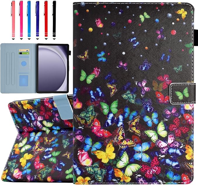 Case for Galaxy Tab A11+ Plus 2026/ A9 Plus 2024 11-Inch Funut PU Leather Folio Cover Multi-Angle Stand with Auto Wake/Sleep Case for Samsung Galaxy Tab A9 Plus/A9+ Tablet Bird