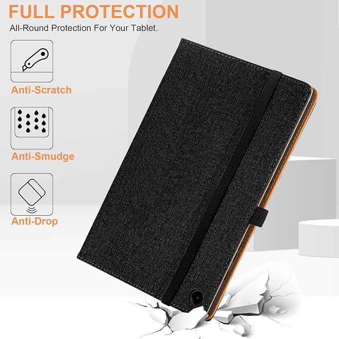 for Samsung Galaxy Tab A11 Plus Case Multiangle Stand for Samsung Tab A11+ Cover Tablet 11 InchBlack