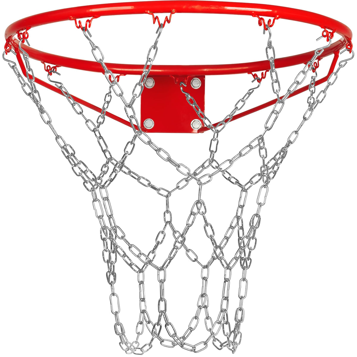 LAO XUE Heavy Duty Chain Basketball Net Replacement,21 Inches Metal