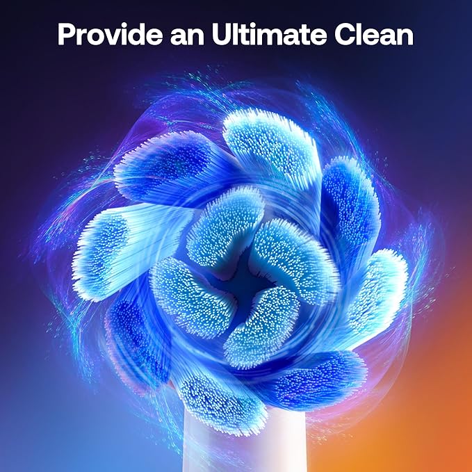 Bitvae R1 Rotating Electric Toothbrush with 8 Brush Heads for Adults and Kids, 5 Modes Rechargeable Power Toothbrush, 3 Hours Fast Charge for 60 Days, Brushing Timer, Pink