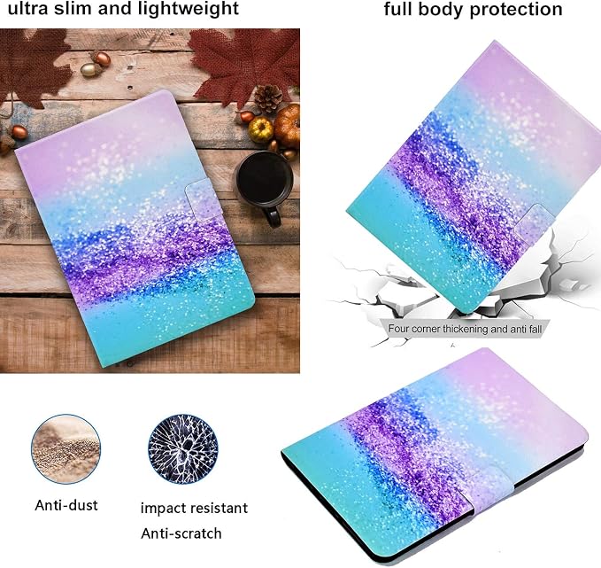 Case for Samsung Galaxy Tab A 8.0 inch Tablet Case 2015 (Model SM-T350/T355/P350/P355) with Pencil Holder [Auto Sleep/Wake] Stand Folio PU Leather Shockproof Cover Magnetic Smart WalletNight