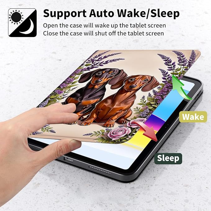 Case for Kindle Paperwhite 12th Generation 7 &amp Kindle ColorSoft Signature Edition – PU Leather with Auto Sleep/Wake Slim Lightweight Protective Cover – Beach Sunset Palms
