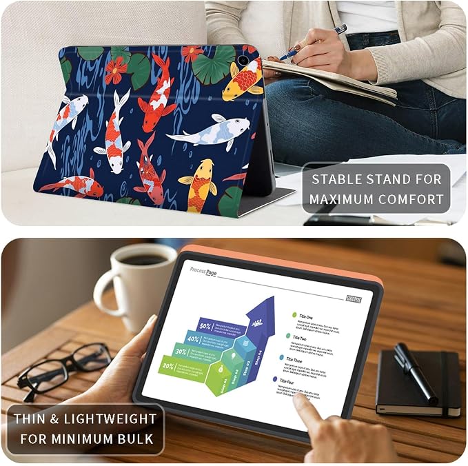 Case for Kindle Fire HD 10 &amp 10 Plus Tablet 10.1 (13th/11th Generation 2023/2021 Release) Lightweight Slim PU Leather Adjustable Multi-Angle Smart Shell Cover with Auto Wake/SleepA Flowers Art