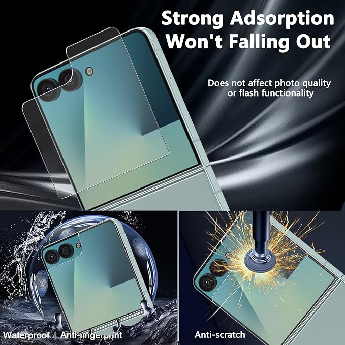 for iPhone 17 Pro Max Back Screen Protector Flexible Film Not Glass with Camera Lens Protector 2+2 Pack Self-Healing Anti Scratch HD Clear Soft TPU Protective Hydrogel Film