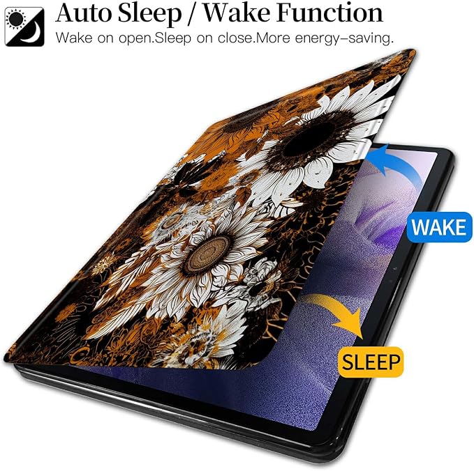 Astronaut Mushrooms Pattern Case for iPad 10.2 iPad 9th Generation 2021/ iPad 8th Generation 2020/ iPad 7th Generation 2019360 Degree Rotating Stand Protective Cover with Auto Sleep/Wake