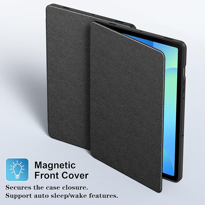 Supveco Case for Samsung Galaxy Tab S10 Fe / S10 Lite / S9 FE 10.9-Inch | Premium Folio Stand Soft TPU Protective Cover with S Pen Holder Multi-Angle Viewing &amp Auto Wake/SleepNotebook