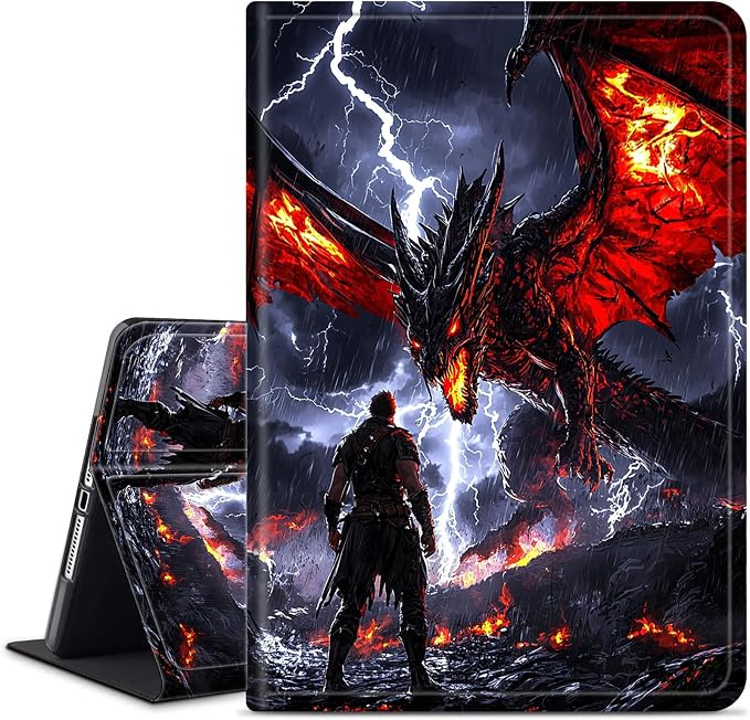 Case for iPad (A16) 11th Generation 11 Inch (2025)/ iPad 10th Generation 10.9 inch 2022Slim PU Leather Smart Cases Covers with Auto Wake/Sleep-Beast Roared