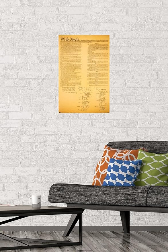 Trends International The Constitution Wall Poster, 14.725" x 22.375", Premium Poster & Mount Bundle
