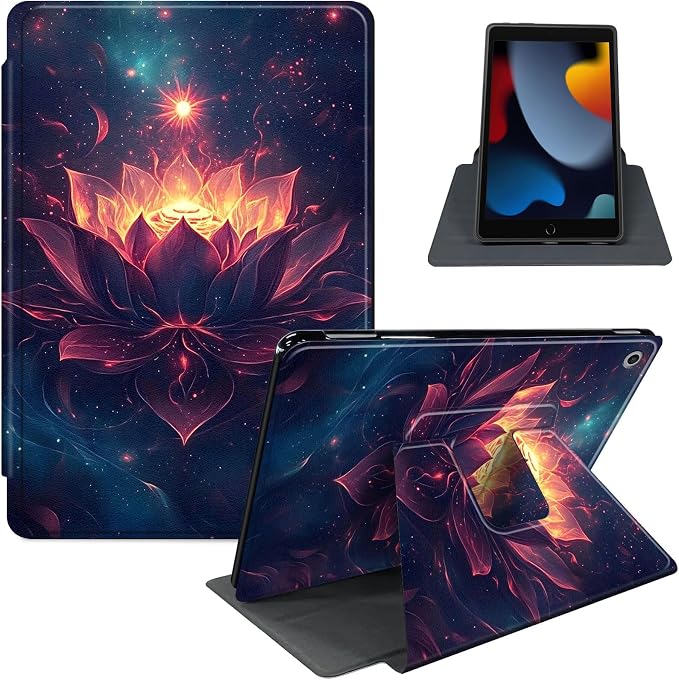 for iPad 11th Generation (A16 2025) 11 / iPad 10th Gen 10.9 2022 Case 360° Rotating PU Leather Stand Cover with Auto Sleep/Wake Shockproof TPU Backl Two Dragons Fighting