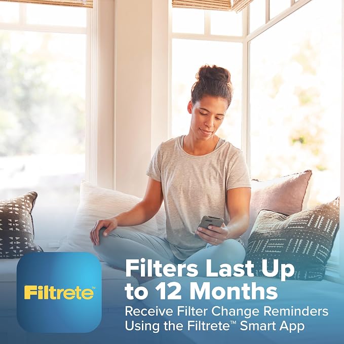 Filtrete 20x25x4 Refillable Air Filter replacement, MPR 1550, MERV 12, Allergen