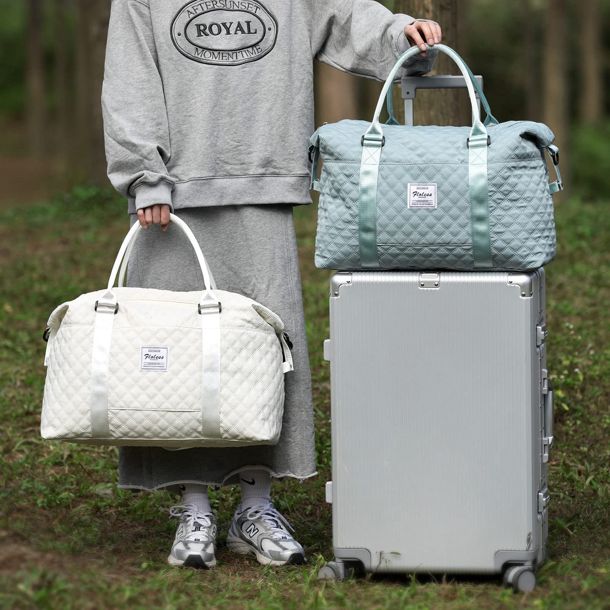 Travel Duffel Bag,Overnight Weekender Bags for Women with Wet Pocket