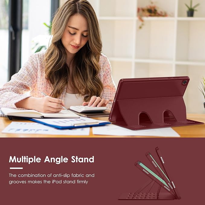 Case for Samsung Galaxy Tab A11+ Plus 11 inch 2026 Model (SM-X230/X236)Multiple Angles Stand CoverSoft BackPencil Holderand Auto Sleep/WakeBlack