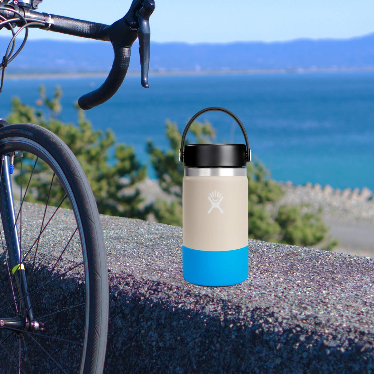 Hydro Flask Bottle Boot – Bottom Protector Sleeve – Silicone Water Bottle Accessory Small Cascade Blue