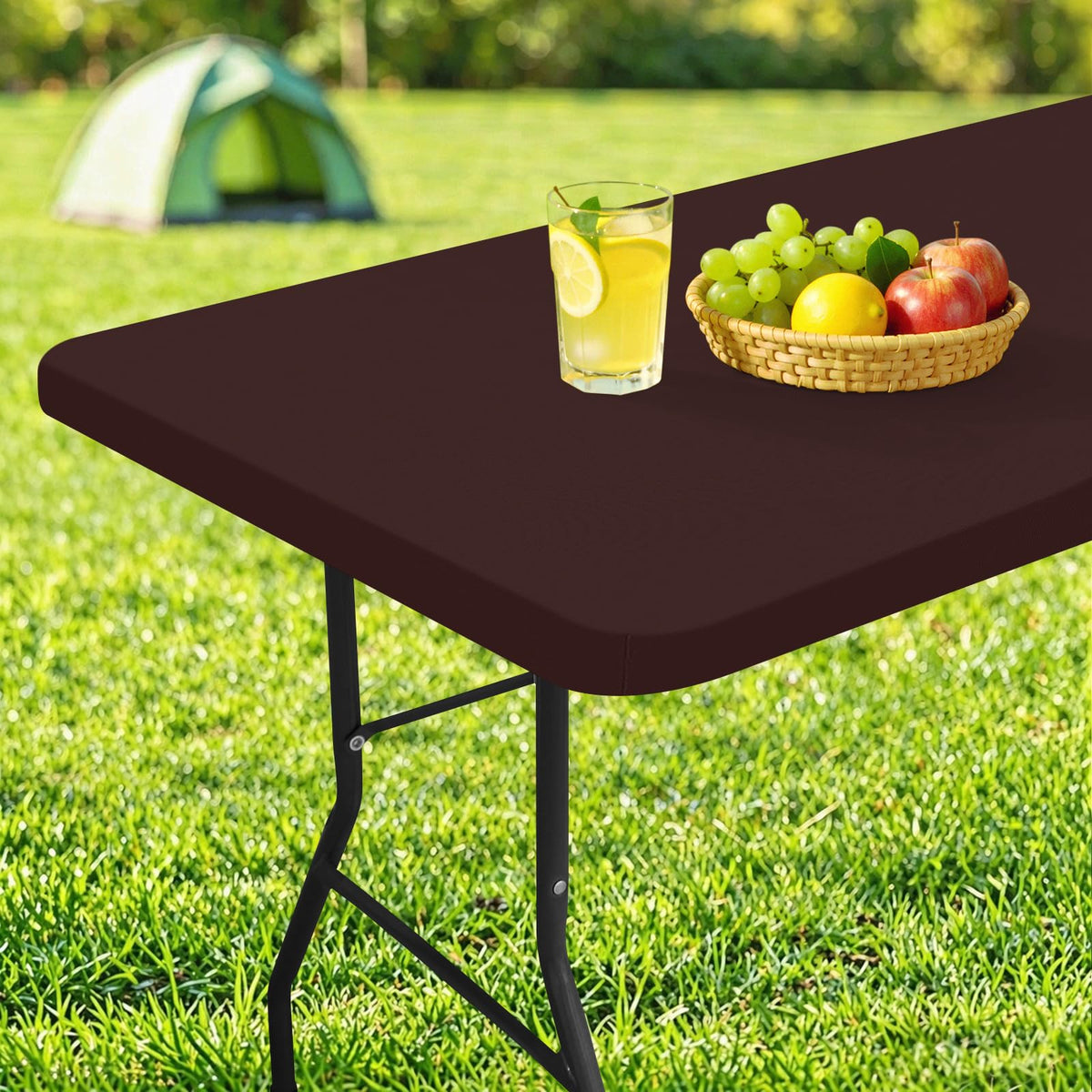 homing Rectangle Table Cloth Cover 5 Foot Black Elastic Fitted Tablecloth