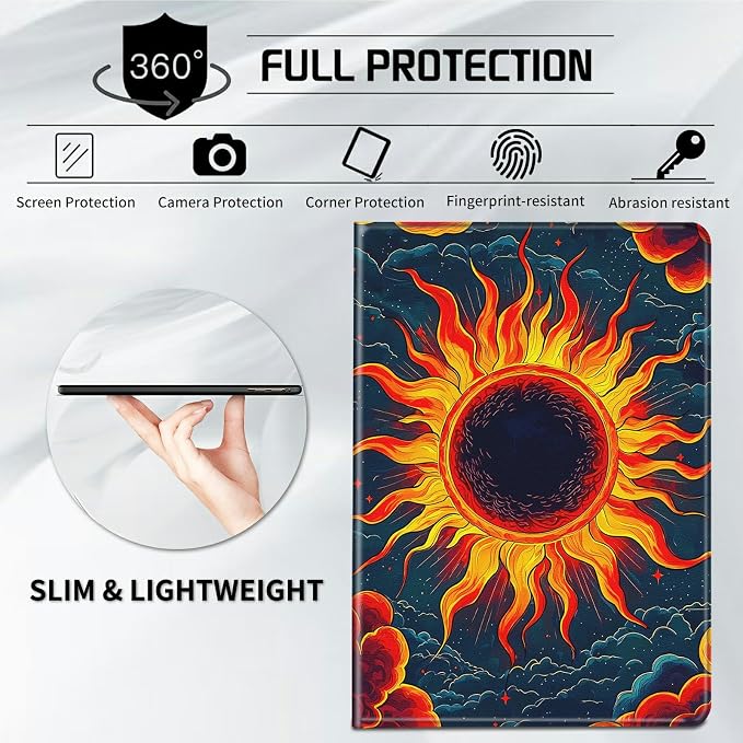 Case for All-New Kindle Paperwhite 12th Generation 7 inch 2024 &amp Kindle Colorsoft Signature Edition 2024 Lightweight Protective PU Leather Smart Stand Cover with Auto Wake Sleep - a Beautiful Gala