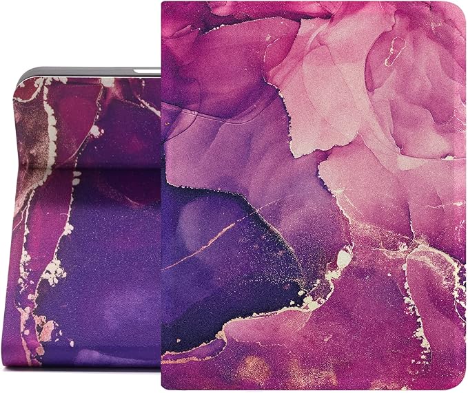 Berkin Arts for iPad mini 7th 2024 &amp iPad mini 6th 2021 (8.3 Inch) Folio Case Premium Leather Cover Maximalism Leopard Peonies Floral Pattern Animal Beast