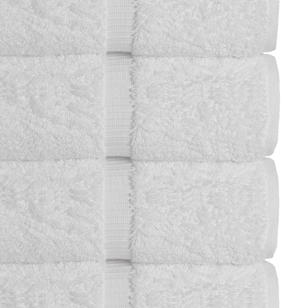 Chakir Turkish Linens 4 Piece Bath Towel Set, 100% Cotton Luxury Turkish Towels for Bathroom, Soft Absorbent Bath Towels, 27 x 54 Inches, White
