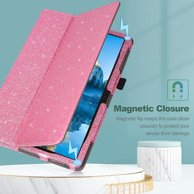 Case for Onn. 10.4 Tablet Pro (2023 Model:100110603) - Folio PU Leather Stand Cover with Pencil Holder Almond Blossom