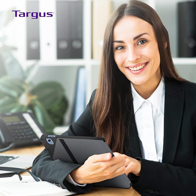 Targus VersaVu iPad 10th Generation Case 2022 iPad 10.9 Inch Case 10 Case 360 Degree Rotating Military Grade Drop Protection Cover for 10.9â€ 10th Gen 2022 Magnetic Close Black (THZ935GL)