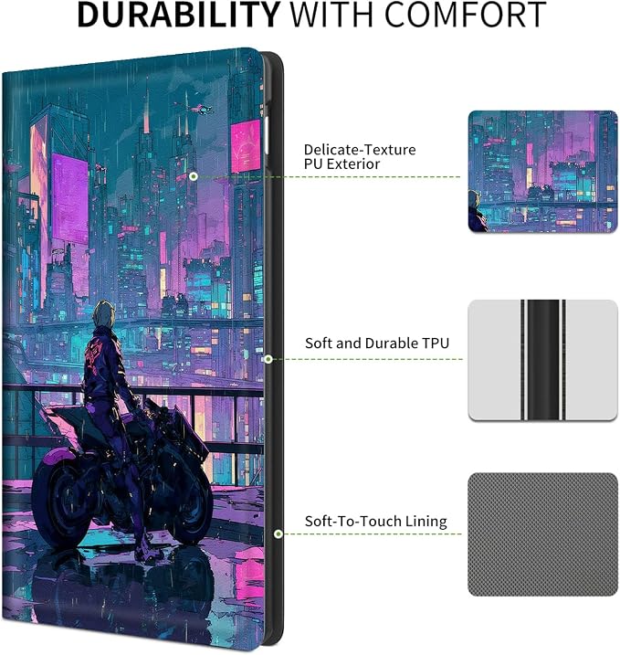 Case for iPad (A16) 11th Generation 11 Inch (2025) for iPad 10th Generation Case 10.9 Inch (2022)Slim Shockproof Shell PU Leather Stand Cover w/Auto Sleep Wake-American Eagle Rebirth of Fire