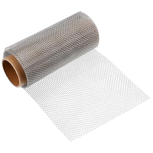 uxcell 6 Mesh 118" x 10" Woven Wire Mesh, 316 Stainless Steel Air Vent Filter