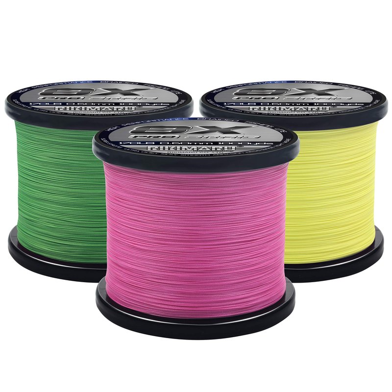 RIKIMARU Braid Pro 8X (Lemon Yellow, 130LB(0.55mm)-1000Yds)