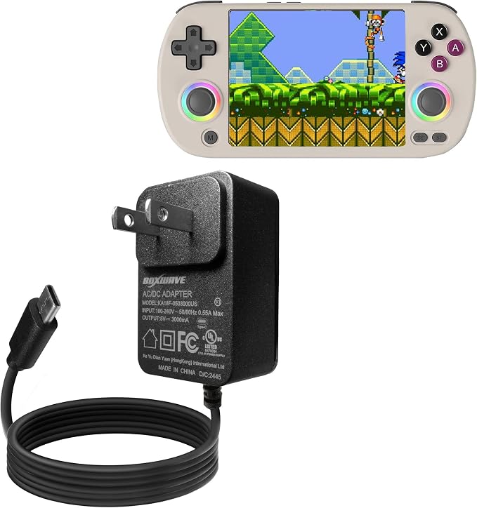 BoxWave Charger Compatible with Aivuidbs RG40XX H (4 in) - Wall Charger Direct (15W) Rapid Charge Your Device with Built-in 3ft Cable