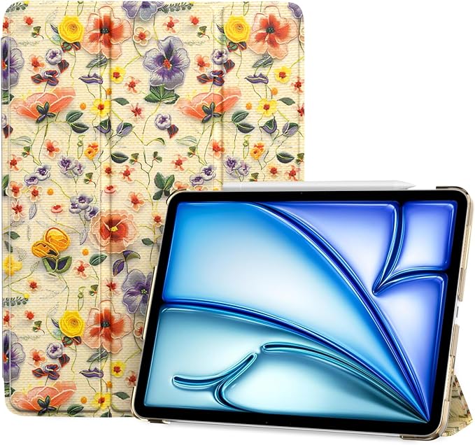 ProCase Smart Case for iPad Air 11-inch M4/M3/M2 &amp Air 10.9 5th/4th Gen | Hard Back Cover with Auto Sleep/Wake Slim Lightweight Case for iPad Air 11 2026/25/24 &amp 10.9 2022/2020-Aqua