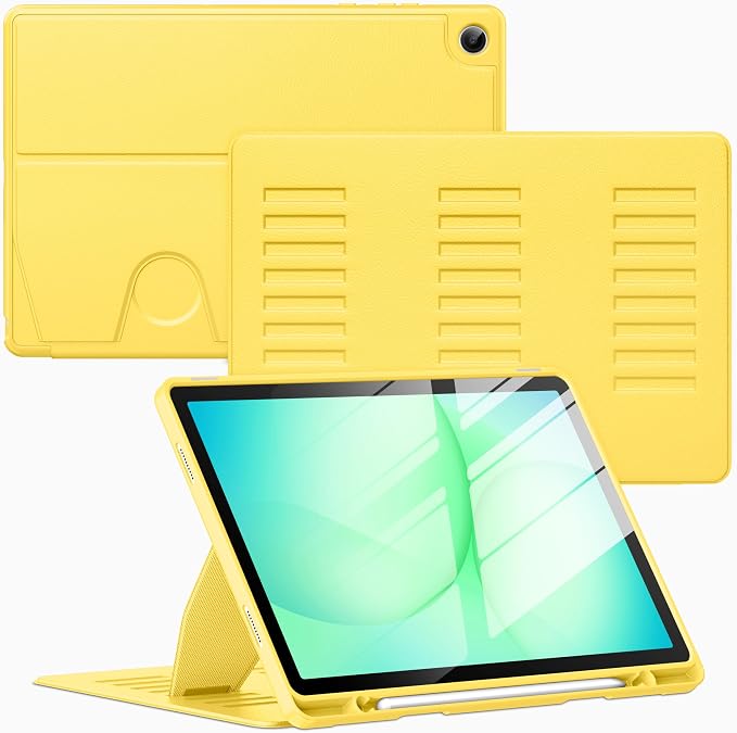 Case for Samsung Galaxy Tab A11+ Plus 11 inch 2026 Model (SM-X230/X236)Multiple Angles Stand CoverSoft BackPencil Holderand Auto Sleep/WakeBlack