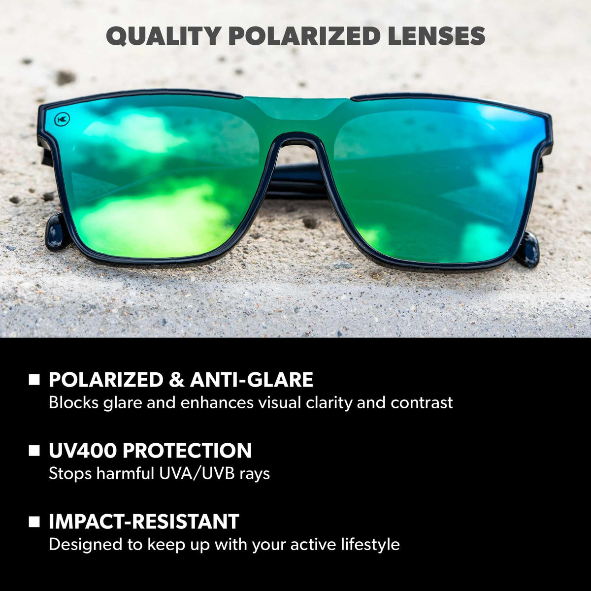 Knockaround Trendy Polarized Sunglasses for Men & Women - UV400 Protection