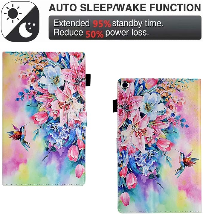Case for Fire HD 10 Tablet 9th/7th/5th Gen 2019/2017/2015Cute Cat | Slim Durable Foldable Stand PU Leather Pencil Holder Card Slot Auto Wake，Sleep