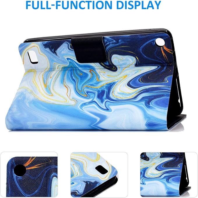 Case for Kindle Fire 7 TabletDteck Full Protective Flip Adjustable Stand Auto Wake/Sleep Smart Cover with Pencil Holder for Kindle Fire 7 Tablet 9th/7th/5th Generation 2019/2017/2015 ReleaseKing Dog