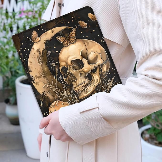 Case for iPad Pro 13 Inch M4 (2024) Slim Multi-Angle Smart Stand Cover with Automatic Sleep/Wake Function for iPad Pro 13 Inch Art Dragonfly