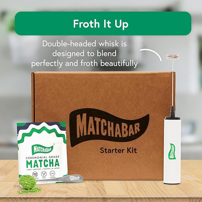 MatchaBar High-Speed Electric Milk Frother USB Rechargeable Whisk