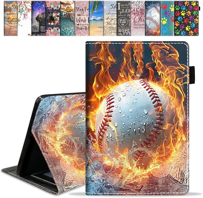 Case for Amazon Fire HD 8/Fire HD 8 Plus Tablet (12th/10th Generation 2024/2022/2020 Release) Premium PU Leather Cover with Auto Sleep Wake African Women