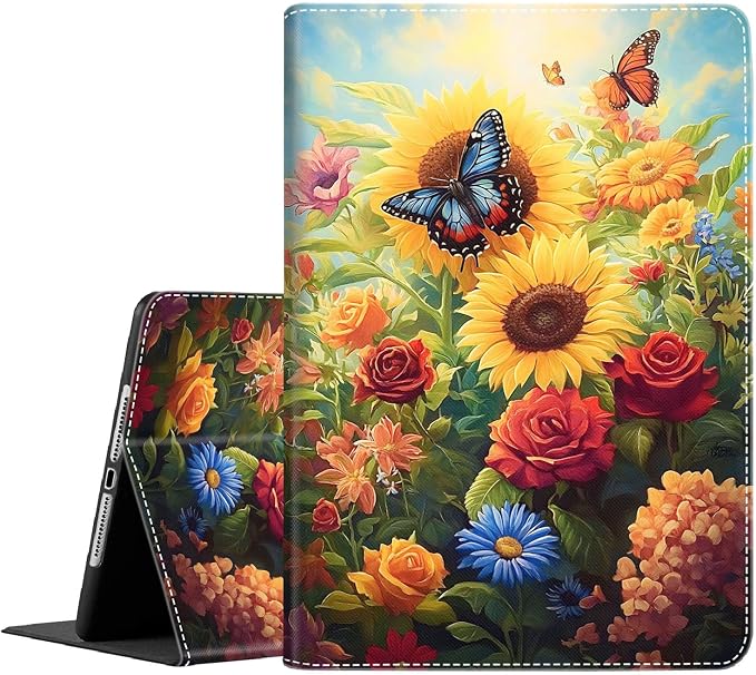 Case for New iPad (A16) 11th Generation 11 Inch 2025 for iPad 10th Generation 10.9 2022 Multi-Angle Smart Stand Cover Auto Sleep/Wake Halloween Panda Wizard and Pumpkin
