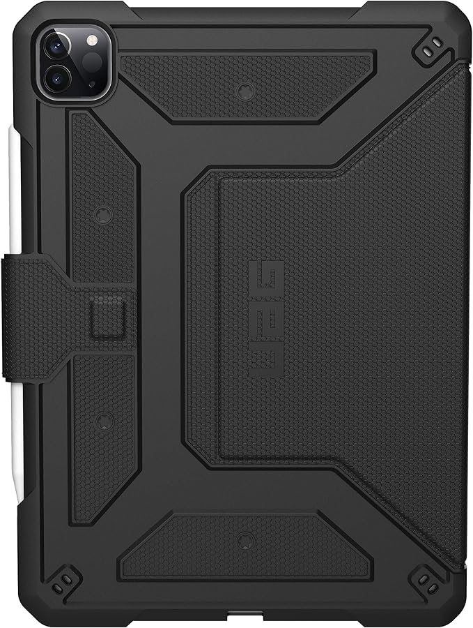 URBAN ARMOR GEAR UAG iPad Pro 12.9-inch (4th Gen 2020) Case Metropolis [Black] Folio Slim Heavy-Duty Tough Multi-Viewing Angles Stand Military Drop Tested Protective Cover