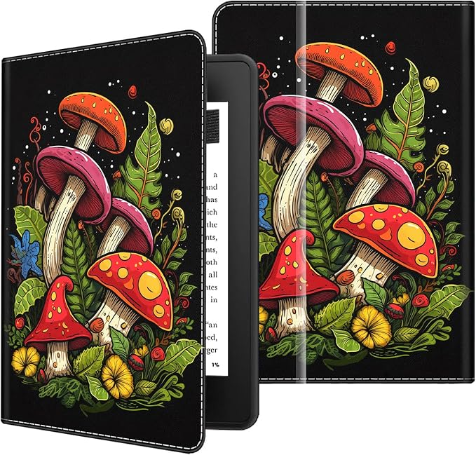 Case for 7 All-New Kindle Paperwhite 12th Gen 2024 &amp Kindle Colorsoft Signature Edition (2024 Release) PU Leather Folio Cover with Auto Wake/Sleep ，Blue Dragon