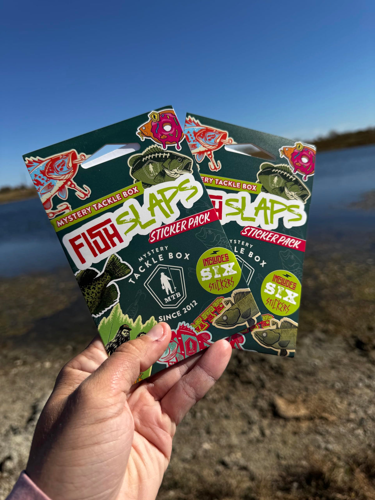 Catch Co Mystery Tackle Box Fish Slaps Decal Kit - 6 Fishing Stickers