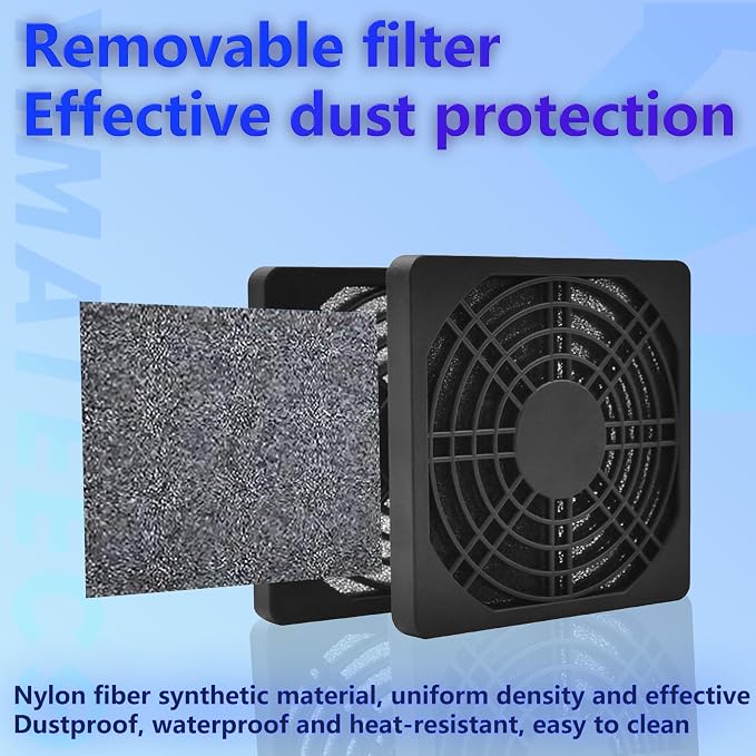 Dust Filter PC 120mm Cooling Fan Filter Dustproof Cover, 2 Pack PC Case Fan