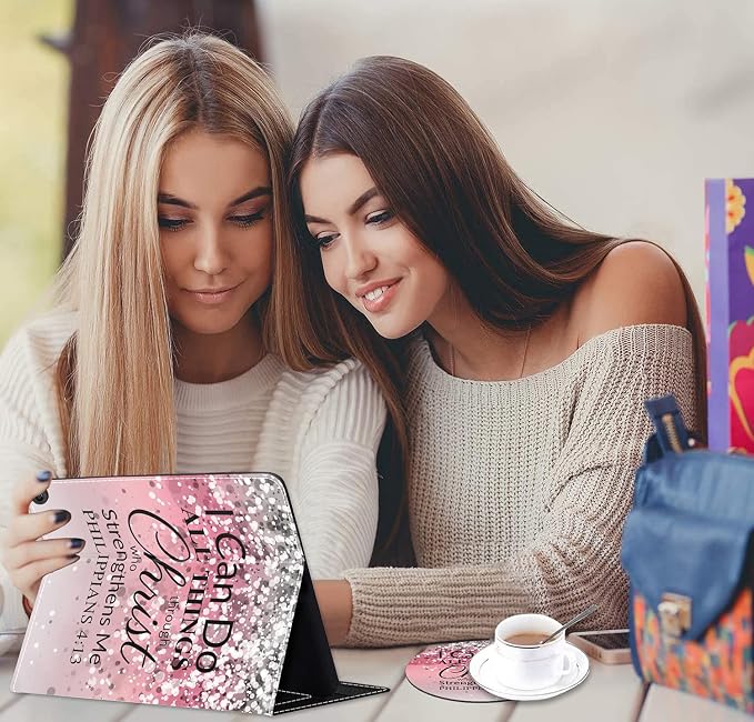 Case for All-New Amazon Kindle Fire HD 8/Fire HD 8 Plus Tablet (12th/10th Generation 2022/2020 Release) - Premium PU Leather Cover with Auto Sleep Wake Bible Verse Jeremiah 29:11